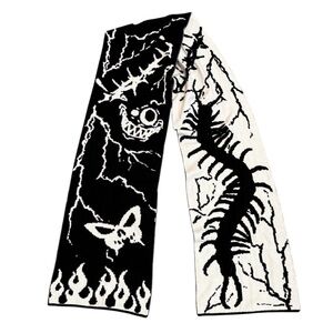 Double sided goth scarf